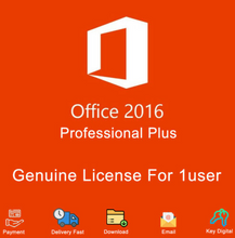 Charger l'image dans la galerie, Genuine Microsoft Office 2016 Professional Plus Product Key &amp; Download Link